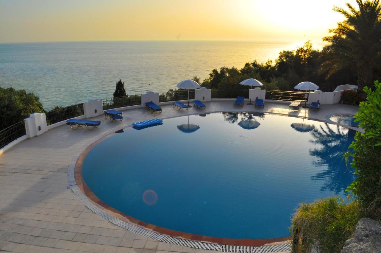 Holiday Apartments Maria With Pool And Panorama View - Agios Gordios Beach Luaran gambar