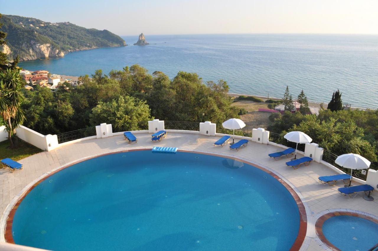 Holiday Apartments Maria With Pool And Panorama View - Agios Gordios Beach Luaran gambar