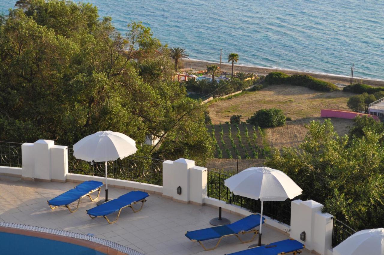 Holiday Apartments Maria With Pool And Panorama View - Agios Gordios Beach Luaran gambar