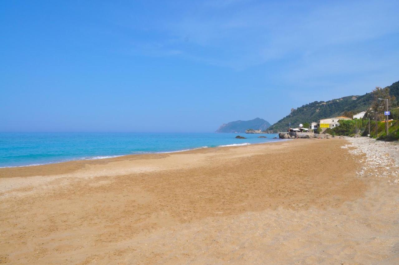 Holiday Apartments Maria With Pool And Panorama View - Agios Gordios Beach Luaran gambar