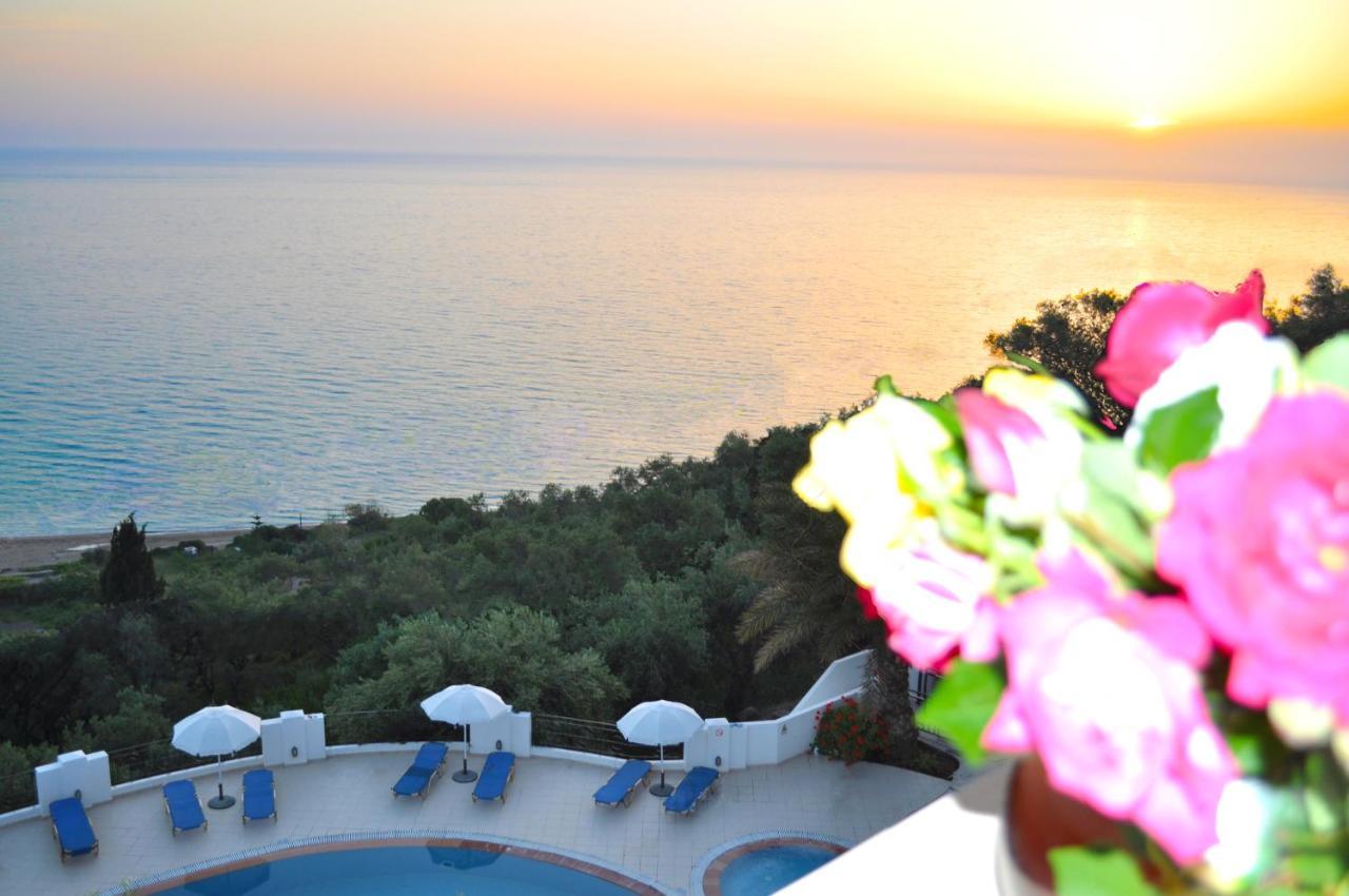 Holiday Apartments Maria With Pool And Panorama View - Agios Gordios Beach Luaran gambar