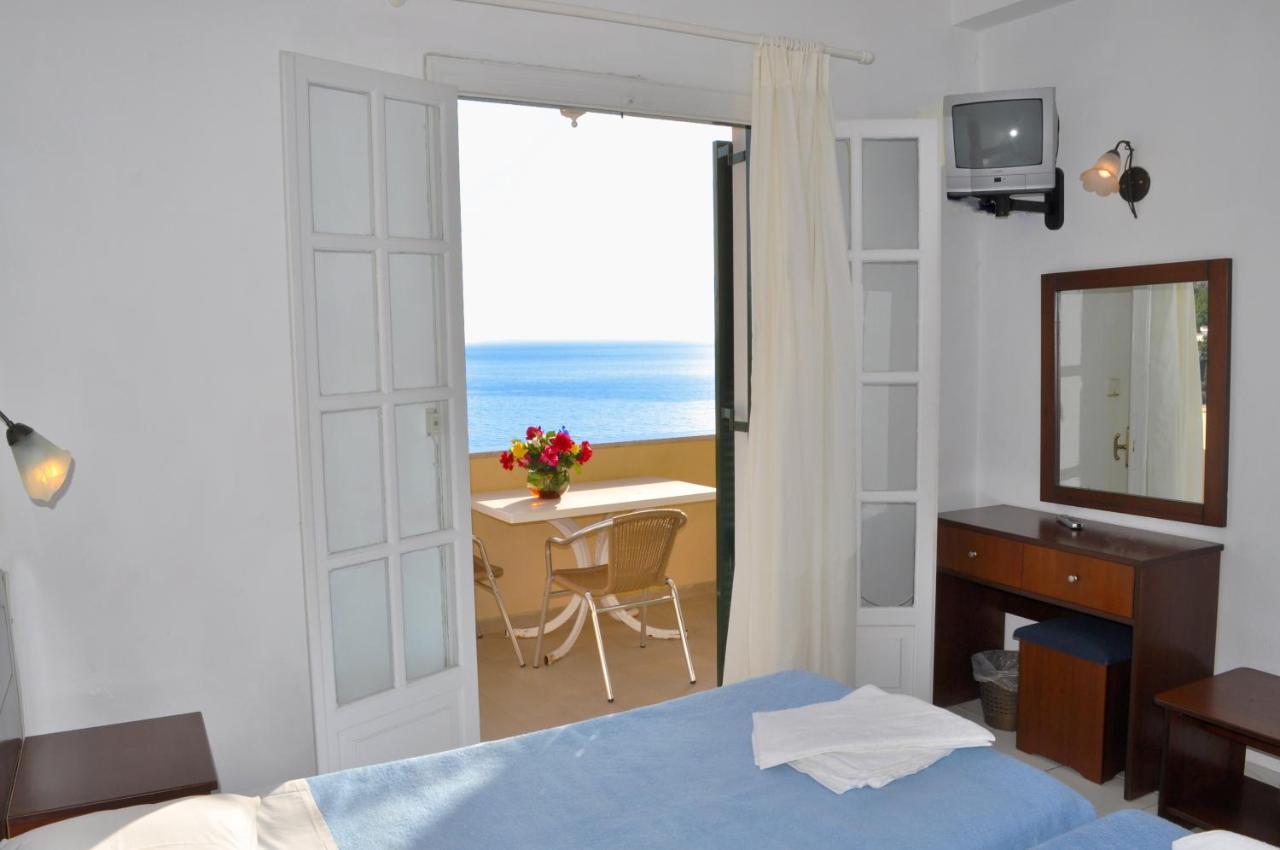 Holiday Apartments Maria With Pool And Panorama View - Agios Gordios Beach Luaran gambar
