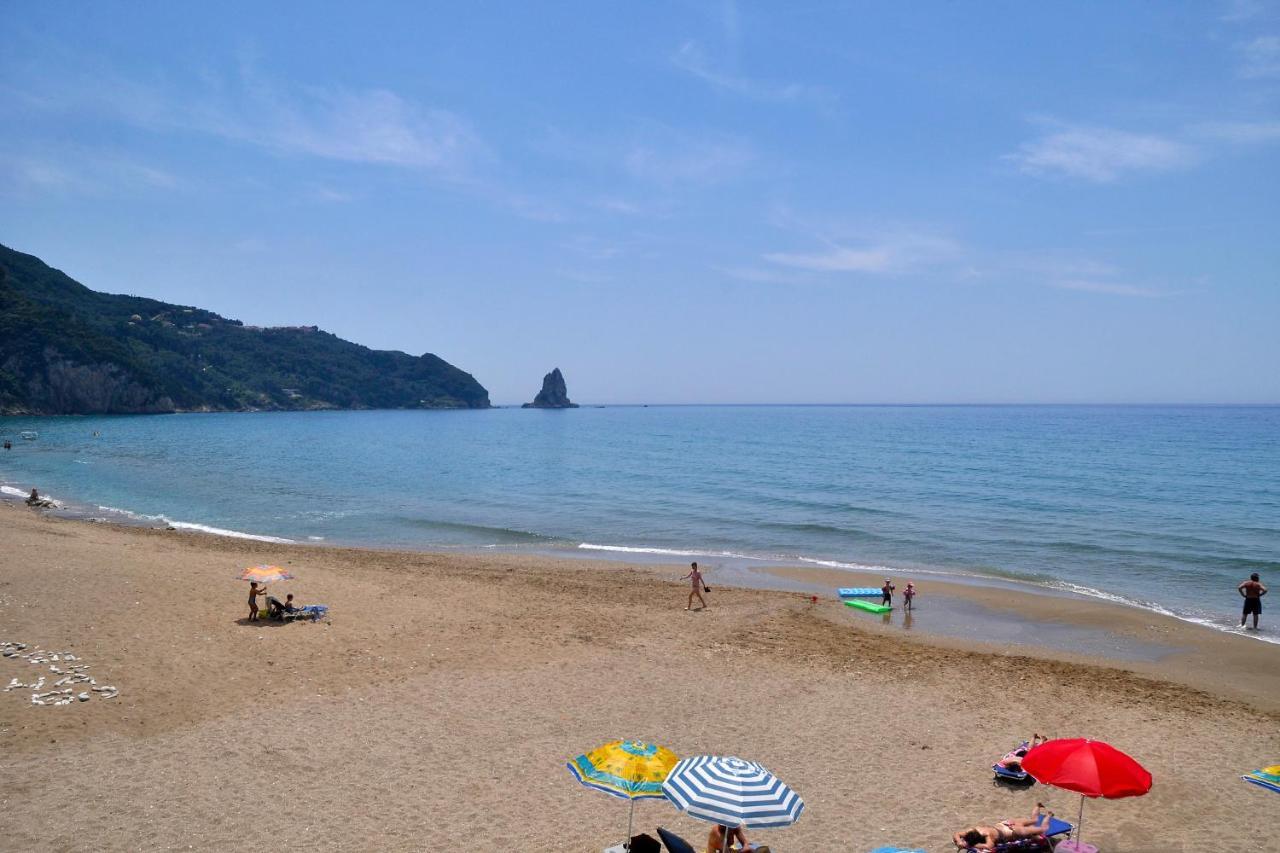 Holiday Apartments Maria With Pool And Panorama View - Agios Gordios Beach Luaran gambar